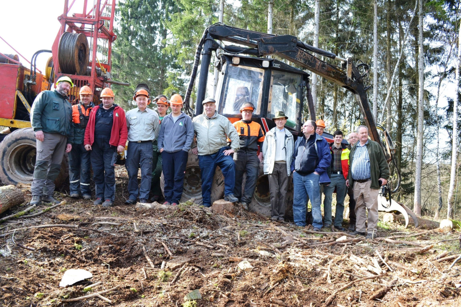 Projekt Steillagenmobilisierung: Durchforstung des ehemaligen Niederwaldes entlang des Moseltals - Fachkräfte schaffen das Brennholz aus dem Niederwald