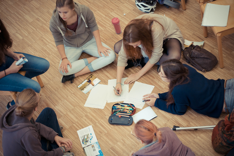 Arbeitsgruppe beim Jugendklimagipfel 2015