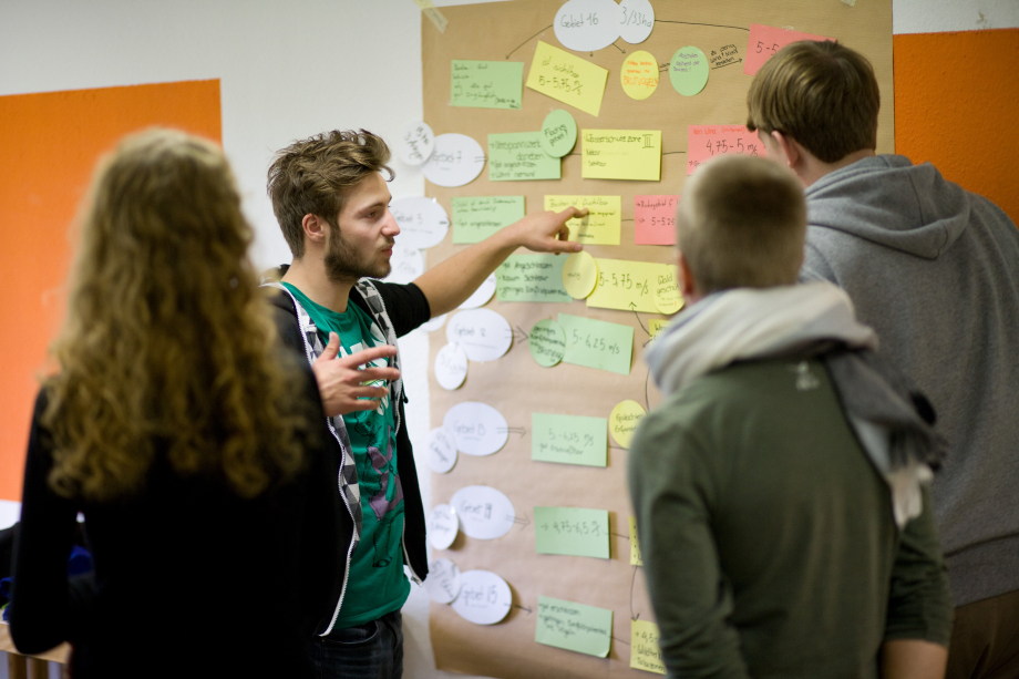 Ergebnisdiskussion beim Jugendklimagipfel 2015