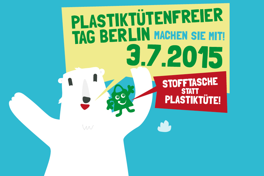 Plakat des Aktion Plastiktütenfreier Tag