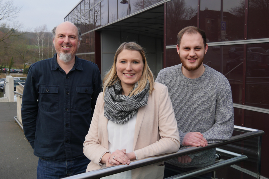 Das Masterplan 100 % Klimaschutz Team: Markus Herbst, Laura Schuster und Dennis Hetmann (v.l.)