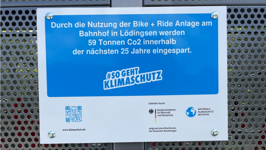 CO2-Einsparung der Bike+Ride-Station in Adelebsen