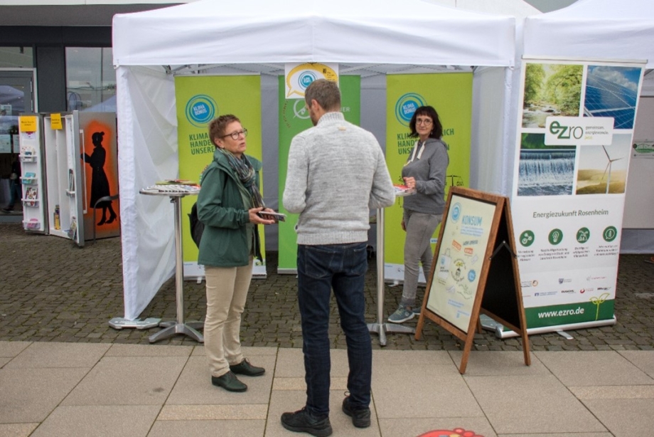 Klimabonus-Informationsstand in Kolbermoor