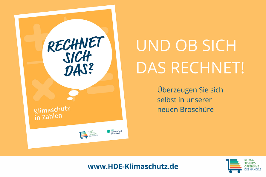 Broschüre des Projekts "Die Klimaschutzoffensive des Handels"