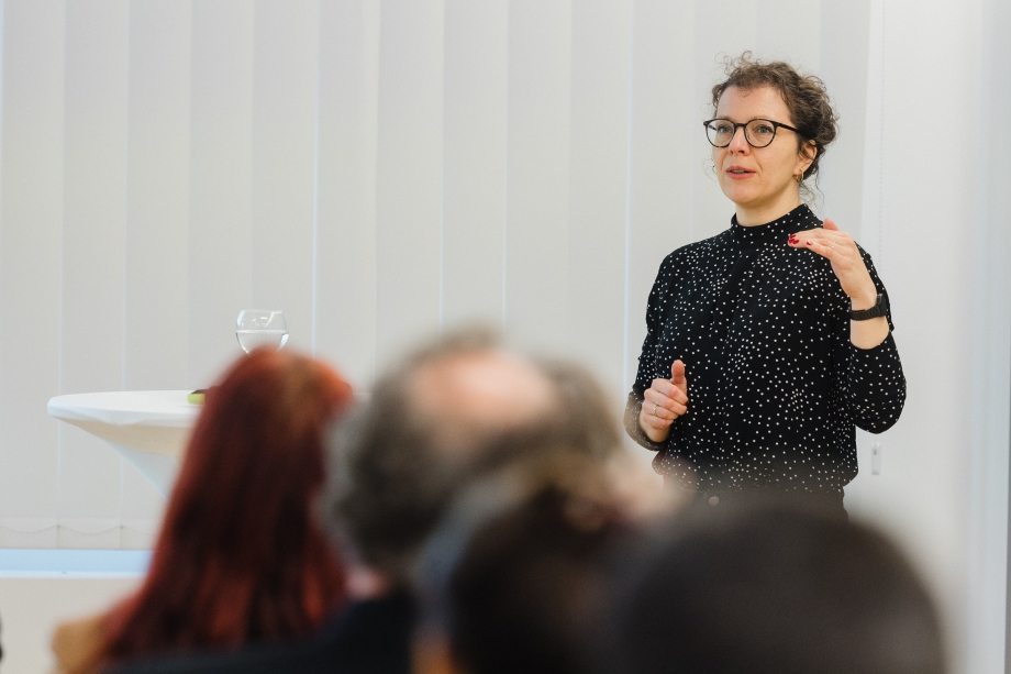 Forum 2: Klima goes digital – Digitale Werkzeuge für den kommunalen Klimaschutz. Referentin Nadja Riedel, Teamleiterin Energie, Referat Digitale Stadt, Stadt Leipzig