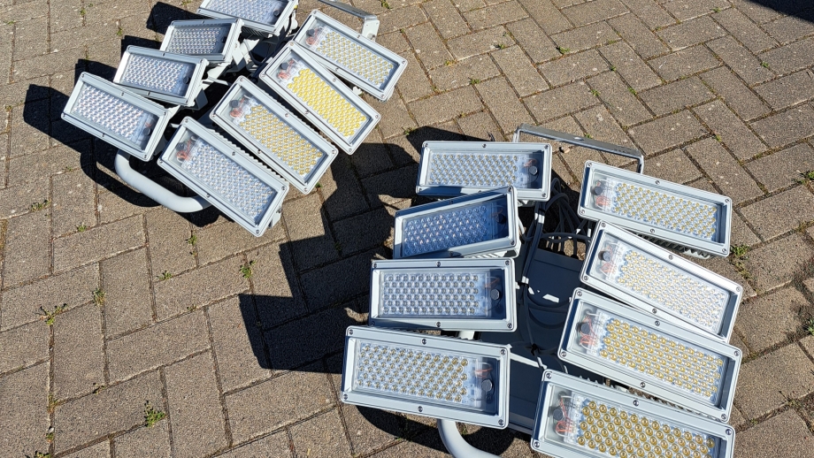 Energieeffizente LED-Leuchten vor dem Umbau