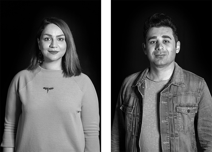 Portraits der KlimaGesichter Nastaran Razavi Susan und Roozbeh Hosseini