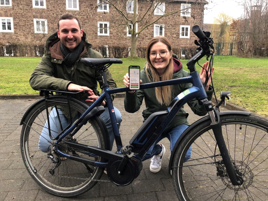 PedShare Team mit Bike