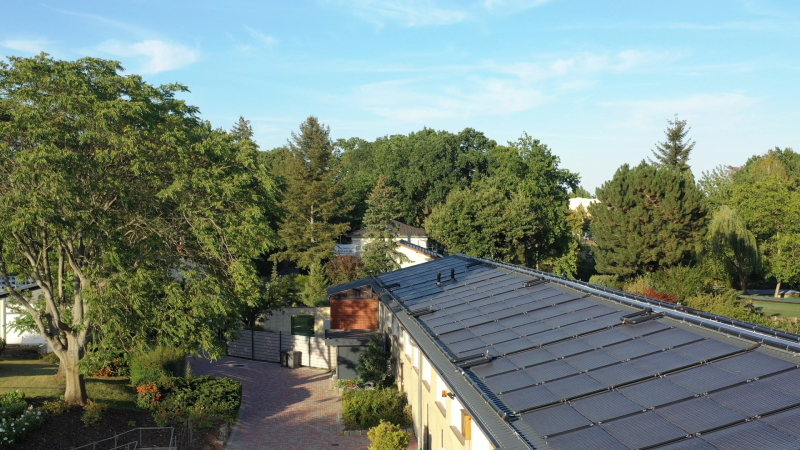 Dach des Freibads