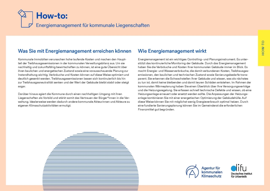 Titelseite How-to Energiemanagement