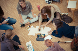 Arbeitsgruppe beim Jugendklimagipfel 2015