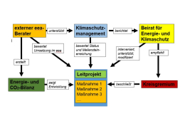 Organisationstruktur Masterplan 100 % Klimaschutz