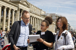 Straßenumfrage zum Masterplan 100 % Klimaschutz