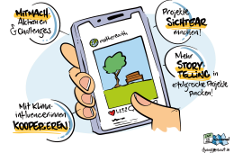 Statement aus dem Graphic Recording des Barcamps 2026
