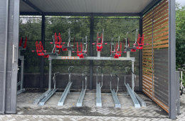 Bike+Ride-Station am Bahnhof Lödingsen