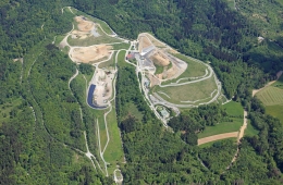 Luftansicht der Deponie Backnang Steinbach