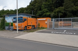 Einfahrt zur Grünannahmesammelstelle Bonn-Beuel