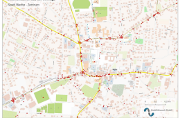 Gefahrenstellen aus der Umfrage der Stadt Wertle