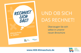 Broschüre des Projekts "Die Klimaschutzoffensive des Handels"