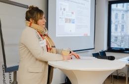 Forum 3: Naturbasierte Lösungen im Fokus: Synergien für Klimaschutz und Klimaanpassung. Referentin Andra Kärgel, Klimaanpassungsmanagement/Umweltamt, Stadt Nürnberg