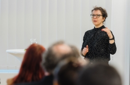 Forum 2: Klima goes digital – Digitale Werkzeuge für den kommunalen Klimaschutz. Referentin Nadja Riedel, Teamleiterin Energie, Referat Digitale Stadt, Stadt Leipzig