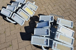 Energieeffizente LED-Leuchten vor dem Umbau