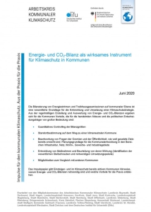 Cover des Impulspapiers: Energie- und CO2-Bilanz als wirksames Instrument für Klimaschutz in Kommunen
