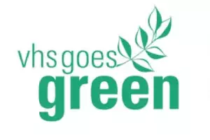 VHS goes Green - Entwicklung eines nachhaltigen Organisationsprozesses zur Senkung der Treibhausgasemissionen an Volkshochschulen – Logo