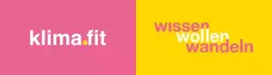 klimafit – wissen. wollen. wandeln. – Logo