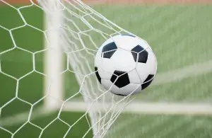 Fußball im Tor