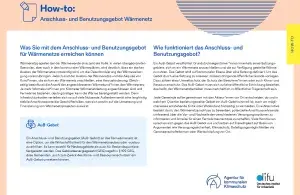 Titelbild des How-tos Anschluss und Benutzungsgebot Wärmenetz